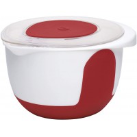 Emsa 508019 Mix & Bake Pot mixeur avec couvercle Blanc/Rouge, 3 L