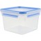 Emsa 508537, Boite alimentaire rectangulaire avec couvercle, 1.75L ,Transparent/bleu, Clip & Close