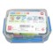 EMSA 508538 Boite alimentaire rectangulaire avec couvercle, 0,55 L, Transparent/bleu, Clip & Close