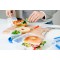 Emsa 508545 Boite alimentaire rectangulaire avec couvercle, 2.6 Litres, Transparent/bleu, Clip & Close