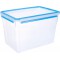 Emsa 508549 Boite alimentaire rectangulaire avec couvercle, 10.6 Litres, Transparent/bleu, Clip & Close