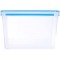 Emsa 508549 Boite alimentaire rectangulaire avec couvercle, 10.6 Litres, Transparent/bleu, Clip & Close