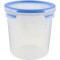 Emsa 508553 Boite alimentaire ronde avec couvercle, 2.0 Litre, Transparent (bleu)