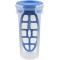 Emsa 508555 Boite alimentaire shaker avec couvercle, 0.5 Litre, Transparent/bleu, Clip & Close