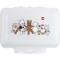 Emsa Variabolo Boite a  gouter enfant 16x11x7cm, Cloison interieure amovible, Motif animaux de la ferme 513791