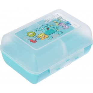 Emsa 514482 VARIABOLO Boite a  gouter enfants, sans BPA, taille 16x11x7cm, Monstre