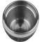 Emsa 514514 TRAVEL CUP tasse isotherme, mug avec couvercle, revetement silicone, 200ml, Noir