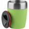 Emsa 514516 TRAVEL CUP tasse isotherme, mug avec couvercle, revetement silicone, 200ml, Citron vert