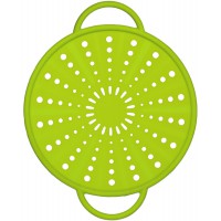 Emsa SMART KITCHEN Couvercle anti projections, passoire, en silicone 21cm vert