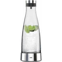 Emsa Carafe, Station de Refroidissement, 1 Litre, Fermeture Automatique, Verre/Inox, Flow Bottle, 515667