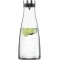 Emsa Carafe, Station de Refroidissement, 1 Litre, Fermeture Automatique, Verre/Inox, Flow Bottle, 515667