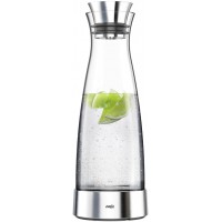 Emsa Carafe, Station de Refroidissement, 1 Litre, Fermeture Automatique, Verre/Inox, Flow Classic, 515668