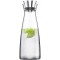 Emsa Carafe, Station de Refroidissement, 1 Litre, Fermeture Automatique, Verre/Inox, Flow Classic, 515668