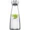 Emsa Carafe, Station de Refroidissement, 1 Litre, Fermeture Automatique, Verre/Inox, Flow Classic, 515668