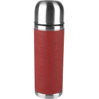 Emsa 515712 SENATOR- Bouteille isotherme avec gobelet, fermeture Safe Loc, Soft Touch, 500 ml, rouge