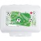 Emsa Boite a  Gouter, Cloison Amovible, 2 Demi-Boites, Motif Soccer, Variabolo, 516991