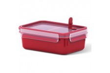 Emsa - Boite a  Micro-ondes - Clip & Micro - Lunchbox - Rouge - Taille: 1,0 L (Ref: 517774)