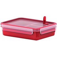 Emsa - Boite a  Micro-ondes - Clip & Micro - Lunchbox - Rouge - Taille: 1,2 L (Ref: 517775)