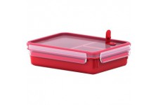 Emsa - Boite a  Micro-ondes - Clip & Micro - Lunchbox - Rouge - Taille: 1,2 L (Ref: 517775)