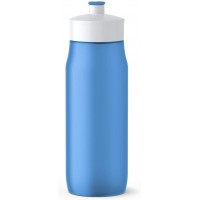 EMSA 518087 Squeeze Bottle, 0,6 l, PE, Bleu, 6,5 x 6,5 x 21,9 cm