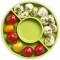Emsa Boite a  Salade avec 2 Compartiments Pratiques et Couvercle, Boite a  Salade, Volume : 1 Litre, Transparent/Vert, Clip & Go