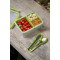 EMSA CLIP GO boite a  repas XL 2.3L + 3 comp + 1 boite Vert pique-nique dejeuner lunchbox repas N1071600