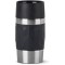 EMSA Travel Mug Compact Tasse Mug isotherme noir 0,3 L Isolation double paroi boissons chaudes cafe 3h fraiches 6h Ac