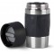 EMSA Travel Mug Compact Tasse Mug isotherme noir 0,3 L Isolation double paroi boissons chaudes cafe 3h fraiches 6h Ac