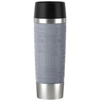 Emsa N2013100 Travel Mug isotherme en acier inoxydable | 0,5 l | 6 h chaud | 12 h froid | sans BPA | 100 % etanche | passe au la