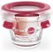 EMSA Clip&Close Boite alimentaire en verre 0,1 L rouge, Empilable, Four jusqu'a 420°C, Hermetique, Froid jusqu'a -4