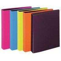 Lot de 12 : Classeur a 2 anneaux Trend Colours, format A4, coloris assortis