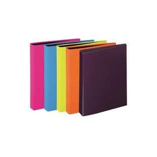 Lot de 12 : Classeur a 2 anneaux Trend Colours, format A4, coloris assortis