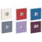 12156-06 Album photo a  spirales Passepartout avec 50 pages blanches cartonnees, papier cristal et reliure tissee 240 x 250 mm (
