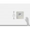12156-02 Album photo a  spirales Passepartout avec 50 pages blanches cartonnees, papier cristal et reliure tissee 240 x 250 mm (