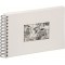 12109-02 Album photo a  spirales 40 pages blanches cartonnees 240 x 170 mm avec reliure tissee (Blanc) (Import Allemagne)