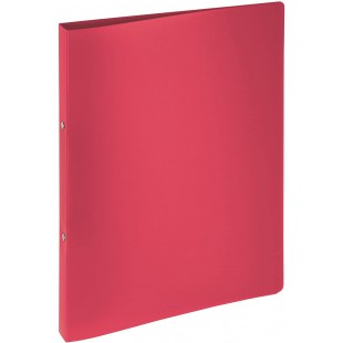 classeur a4-polypropylene-lucy basic 2 anneaux - 16 mm-rouge