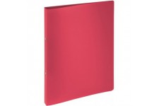 classeur a4-polypropylene-lucy basic 2 anneaux - 16 mm-rouge