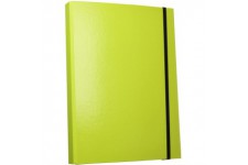 Boite de collection A4 avec elastique lime