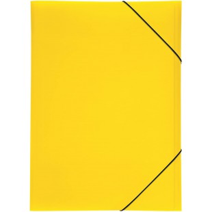 Lucy Couleurs Dossier avec a  elastique Fasteners A3 polypropylene 3 Inside Flaps Jaune