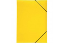 Lucy Couleurs Dossier avec a  elastique Fasteners A3 polypropylene 3 Inside Flaps Jaune