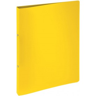 classeur a4-polypropylene-lucy basic 2 anneaux - 16 mm-jaune