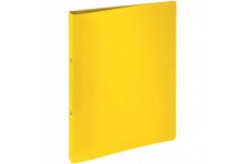 classeur a4-polypropylene-lucy basic 2 anneaux - 16 mm-jaune