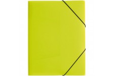 Lucy couleur tendance A3 Dossier a  elastique - Vert/Orange/Bleu/Rose
