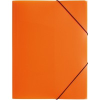 A4 Lucy couleur tendance Dossier a  elastique - Orange/Vert/Bleu/Rose