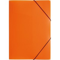 Lucy couleur tendance A3 Dossier a  elastique - Orange/Vert/Bleu/Rose