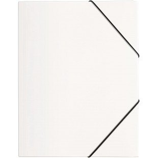21613-02 a  elastique PP 3 rabats, A4, blanc