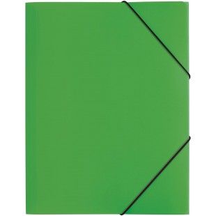 21613-05 Chemise a  elastique A4, 3 rabats, vert