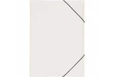 21638-02 a  elastique PP 3 rabats, A3 Blanc
