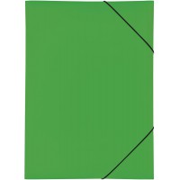 21638-05 Classeur PP 3 rabats, elastique Vert A3