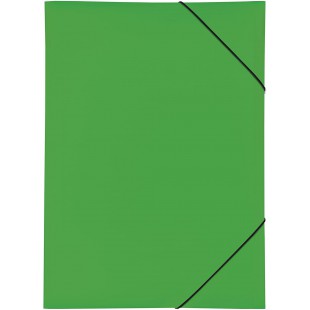 21638-05 Classeur PP 3 rabats, elastique Vert A3